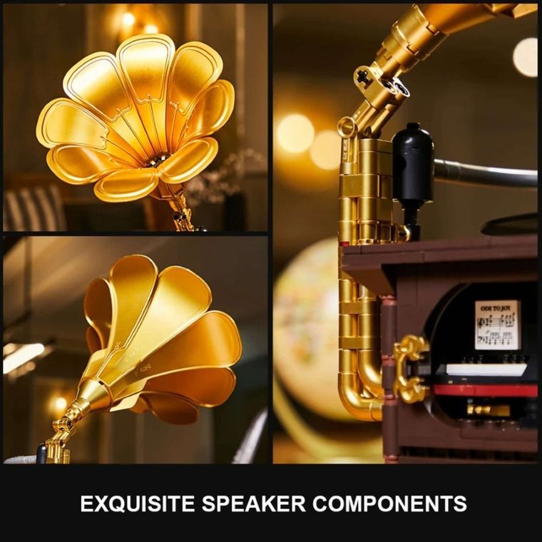 Pantasy, Retro, gramofon, klocki konstrukcyjne, 662 elementy