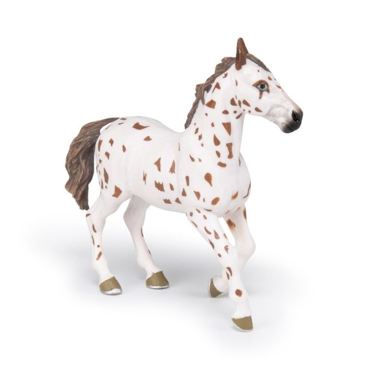 Papo, Brązowa cętkowana klacz, figurka kolekcjonerska