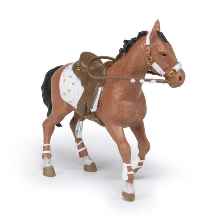 Papo, Koń osiodłany zimowo, figurka