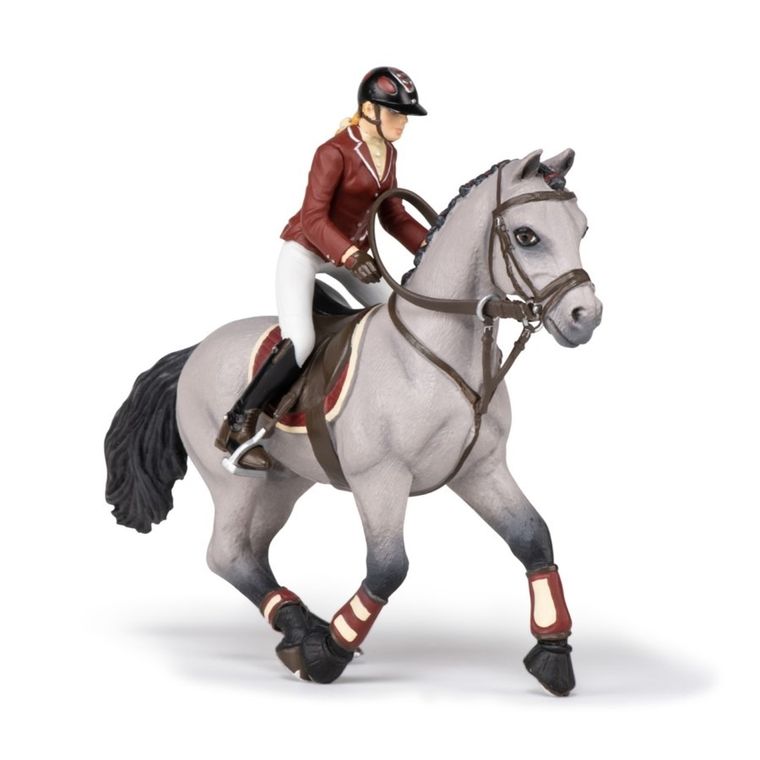 Papo, Koń z amazonką na zawodach, figurka