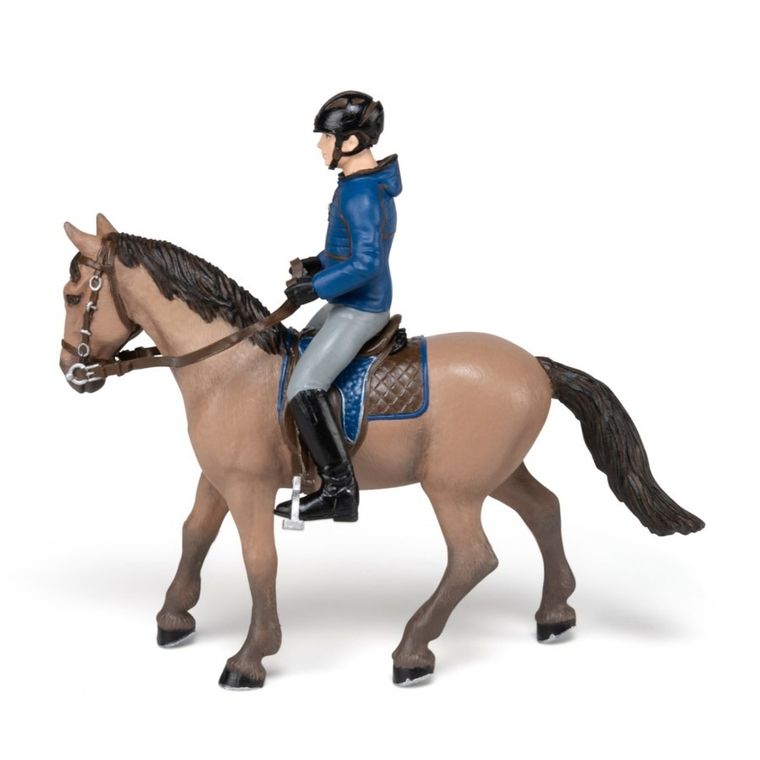 Papo, Koń z jeźdźcem mężczyzną, figurka