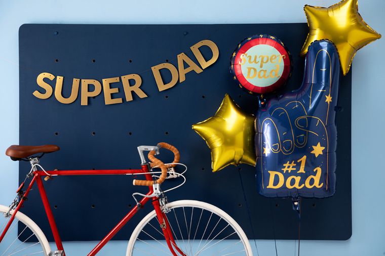 PartyDeco, balon foliowy #1 Dad, 46 x 86.5 cm, mix, 1 szt.