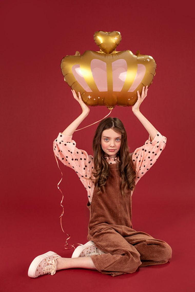 PartyDeco, balon foliowy Korona, 52-42 cm, mix, 1 szt.