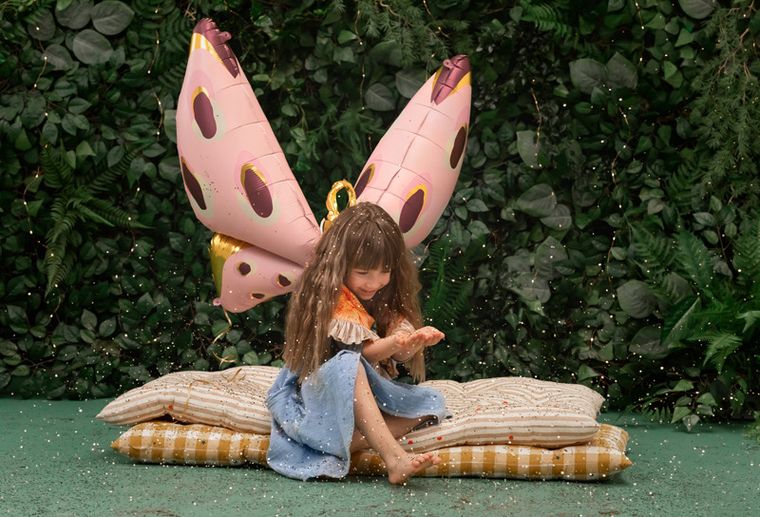 PartyDeco, balon foliowy Motyl, 120-87 cm, mix, 1 szt.