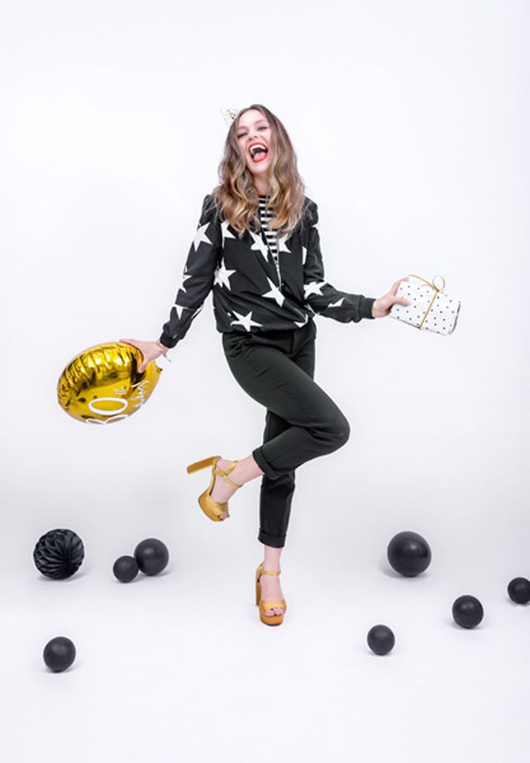 PartyDeco, balony lateksowe strong, pastelowe, czarne, 12 cm, 100 szt.