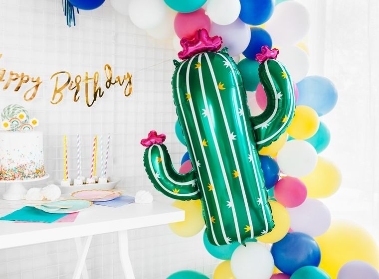 PartyDeco, baner urodzinowy, Happy Birthday, złoty, 16,5-62 cm
