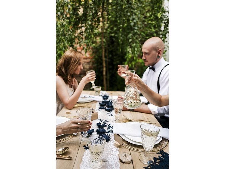 PartyDeco, drewniane podstawki pod wizytówki, 10 szt.