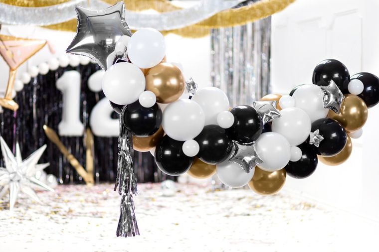 PartyDeco, girlanda balonowa, Gwiazdki, mix, 167-135 cm, 1 szt.