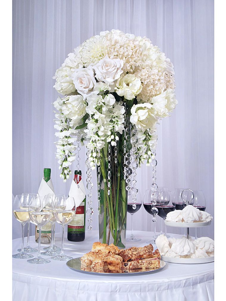 PartyDeco, girlanda kryształowa, bezbarwny, 100 cm