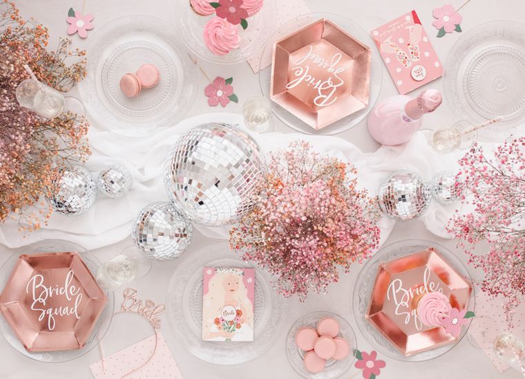 PartyDeco, kartka z pinem Bride, 10.5-15 cm, 1 szt.