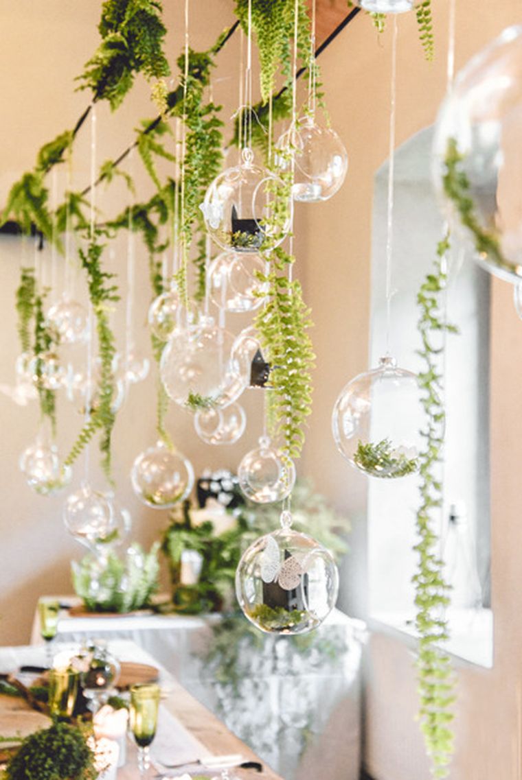 PartyDeco, kule szklane-świeczniki, 10 cm, 4 szt.