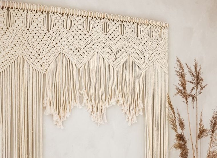 PartyDeco, makrama, złamana biel, 104-182 cm