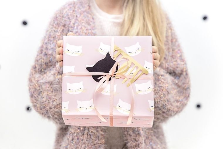 PartyDeco, Meow Party, papier do pakowania prezentów, kotek, mix, 70-200 cm, 2 szt.