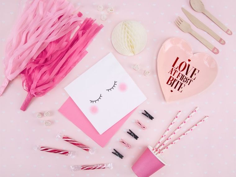 PartyDeco, ozdobne klamerki drewniane do dekoracji, czarny, 10 szt.