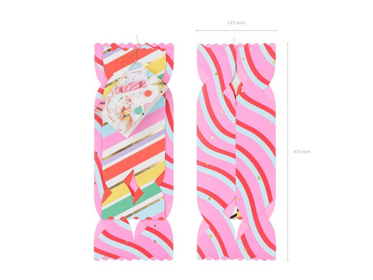 PartyDeco, pudełka na prezenty Cukierki, mix, 7-37 cm, 9-47 cm, 2 szt.