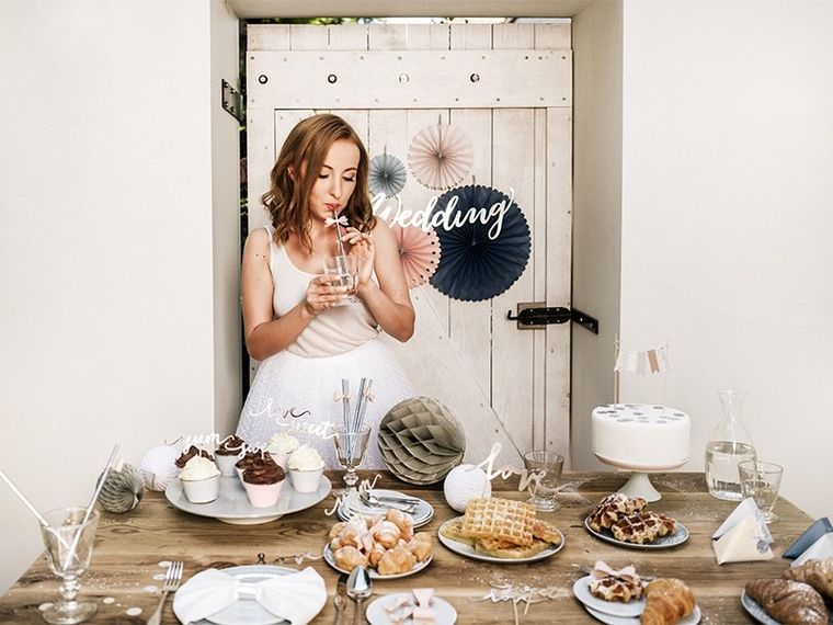 PartyDeco, rozety dekoracyjne, elegant bliss, 5 szt.