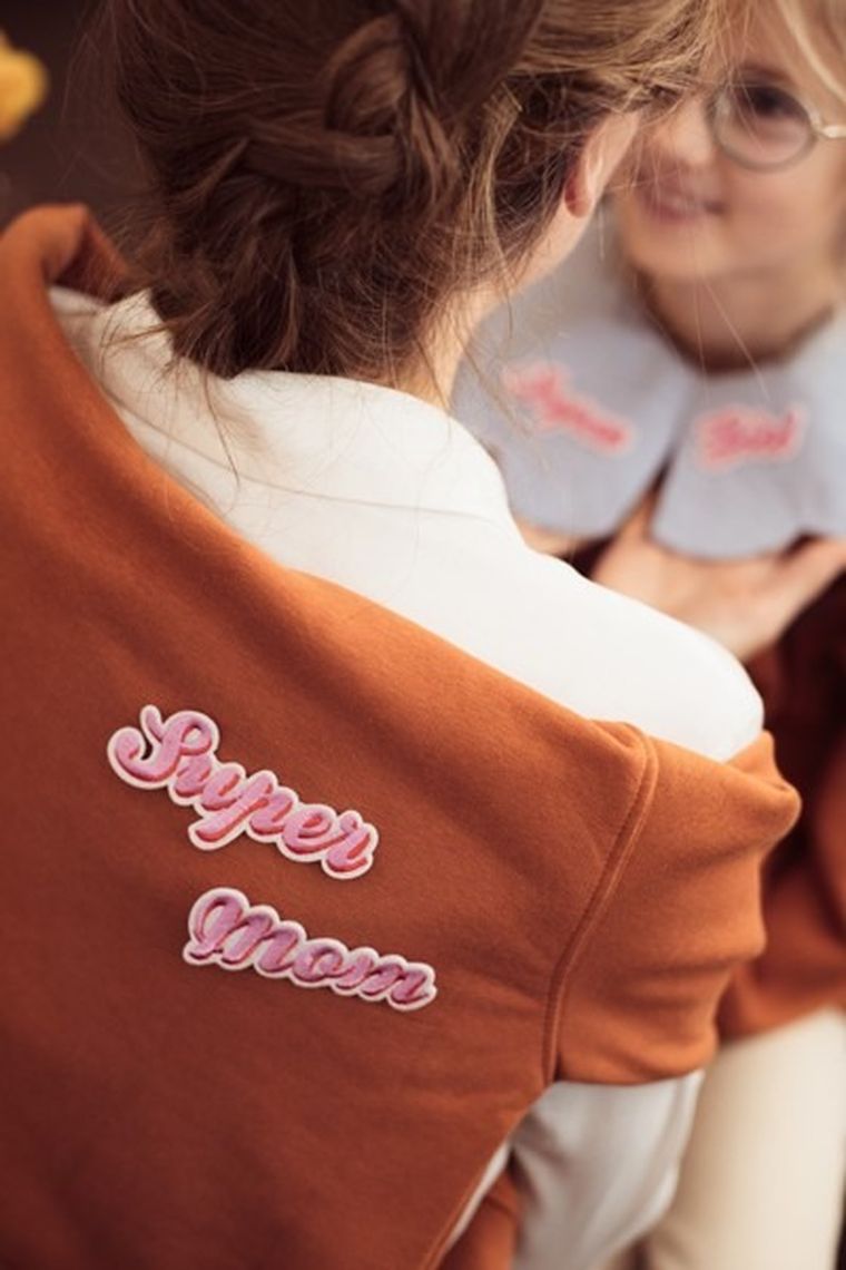 PartyDeco, Supermom, naprasowanka, 14-3.5-19.5-5 cm