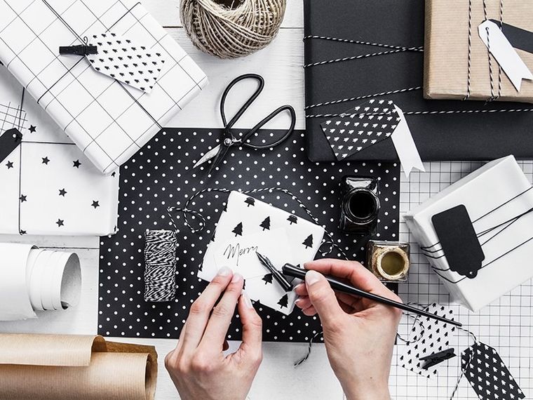 PartyDeco, sznurek piekarski do pakowania prezentów, czarny, 50 m