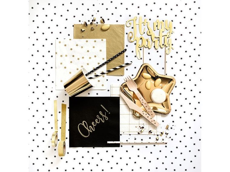 PartyDeco, taśma dekoracyjna do pakowania prezentów, mix, 4 szt.