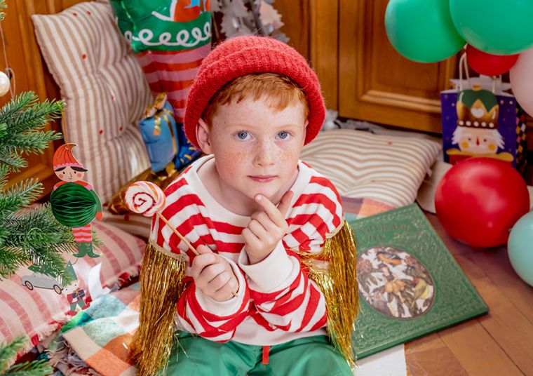 PartyDeco, zestaw bombek papierowych Świąteczne postacie, mix, 5 szt.