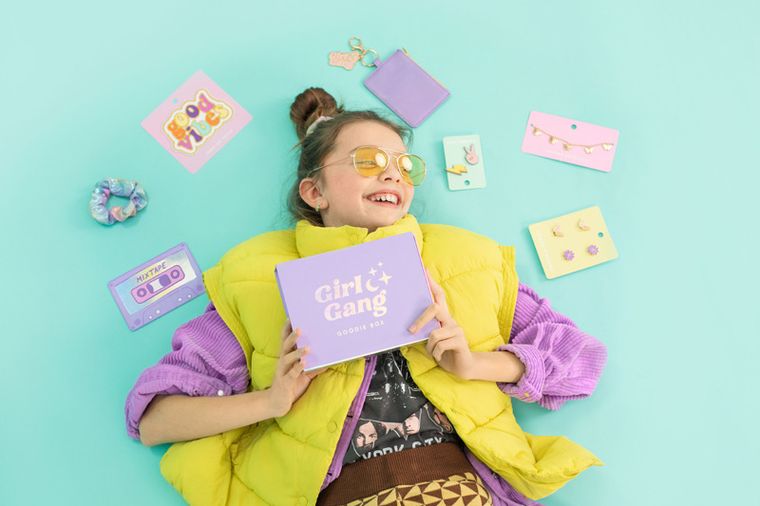 PartyDeco, zestaw prezentowy Girl Gang Goodie Box, mix, 19-15-4 cm, 1 szt.