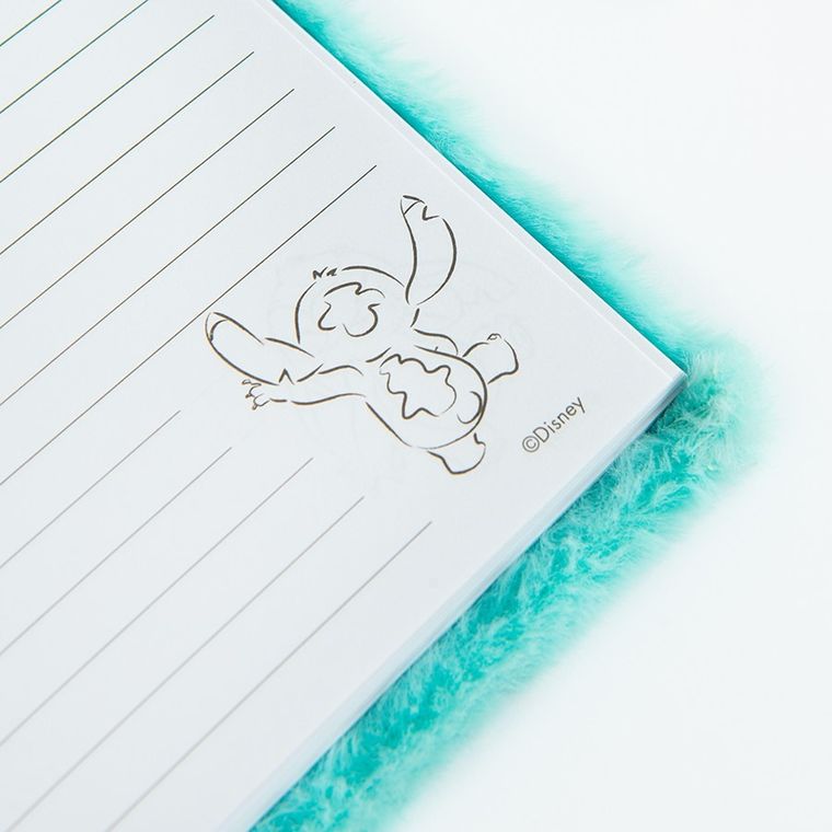 Paso, Lilo i Stitch, pamiętnik z kłódką, pluszowy, A5, 96 kartek, linia, zielony