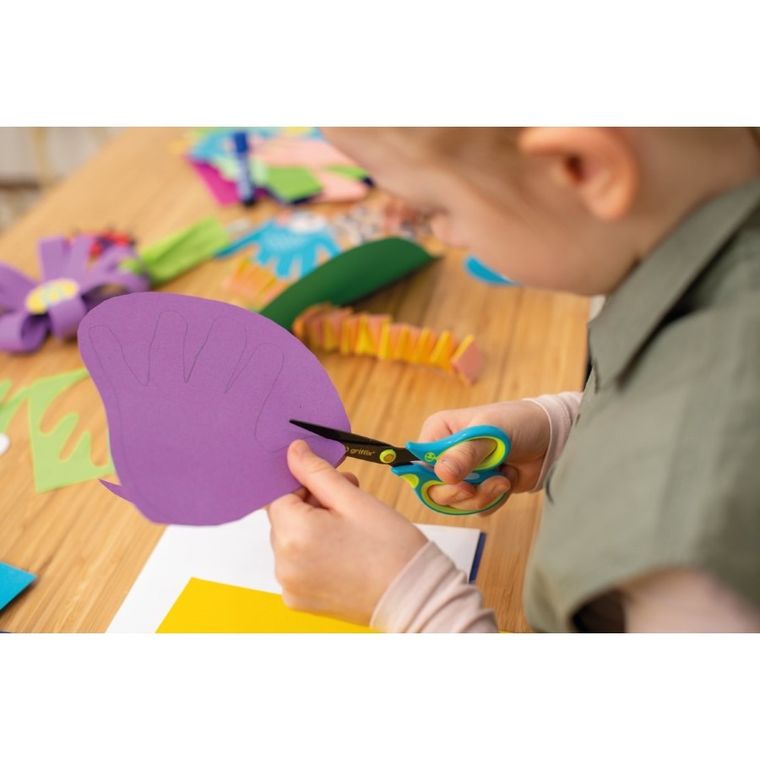 Pelikan, Griffix, nożyczki ergonomiczne szpiczaste, neon blue