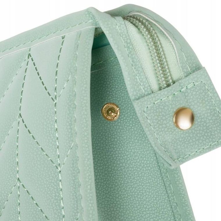 Peterson, kosmetyczka ze skóry ekologicznej, miętowa