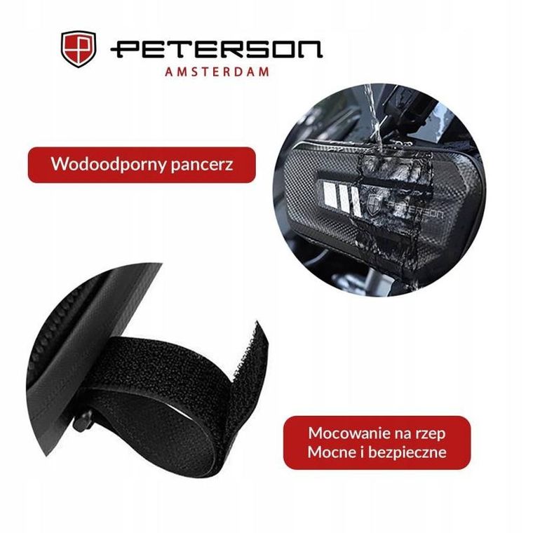Peterson, wodoodporna torba rowerowa pod ramę
