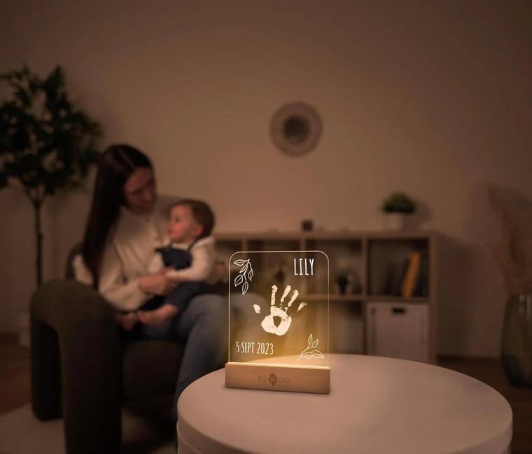 Petit Artichaut, podświetlana ramka na odcisk dłoni