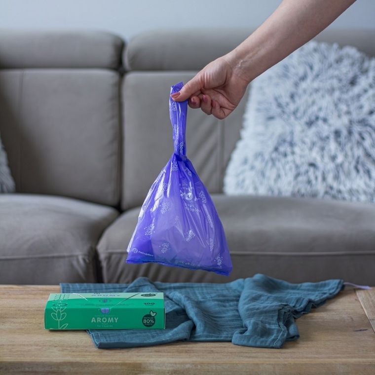 Petite&Mars, Aromy, woreczki zapachowe z uchytami na zużyte pieluszki, 100 szt.