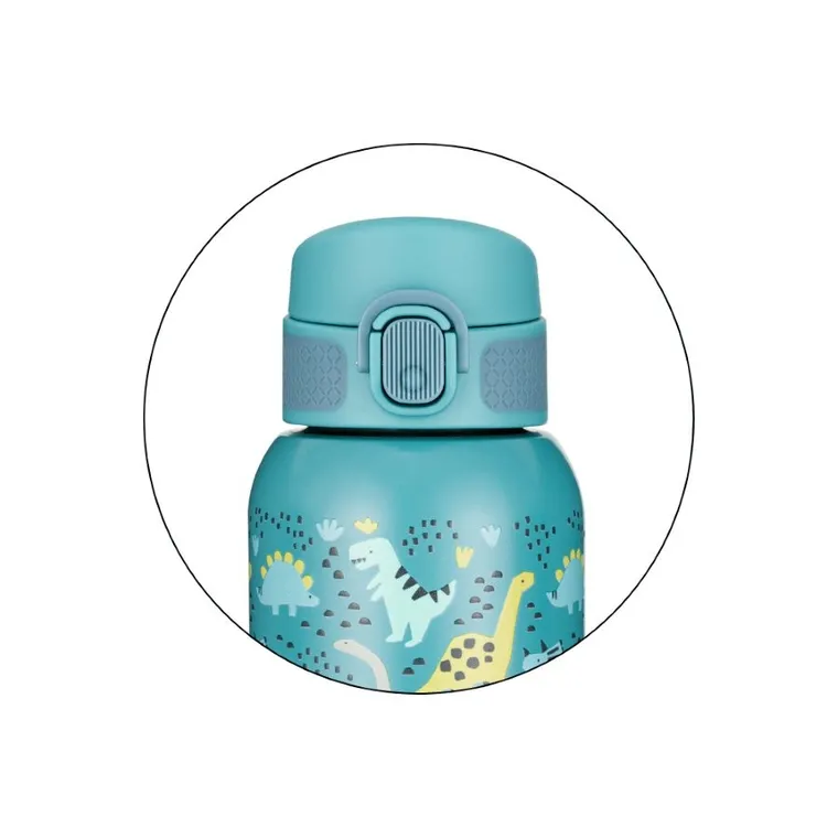 Petite&Mars, butelka termiczna ze stali nierdzewnej z ustnikiem, dino park, 500 ml
