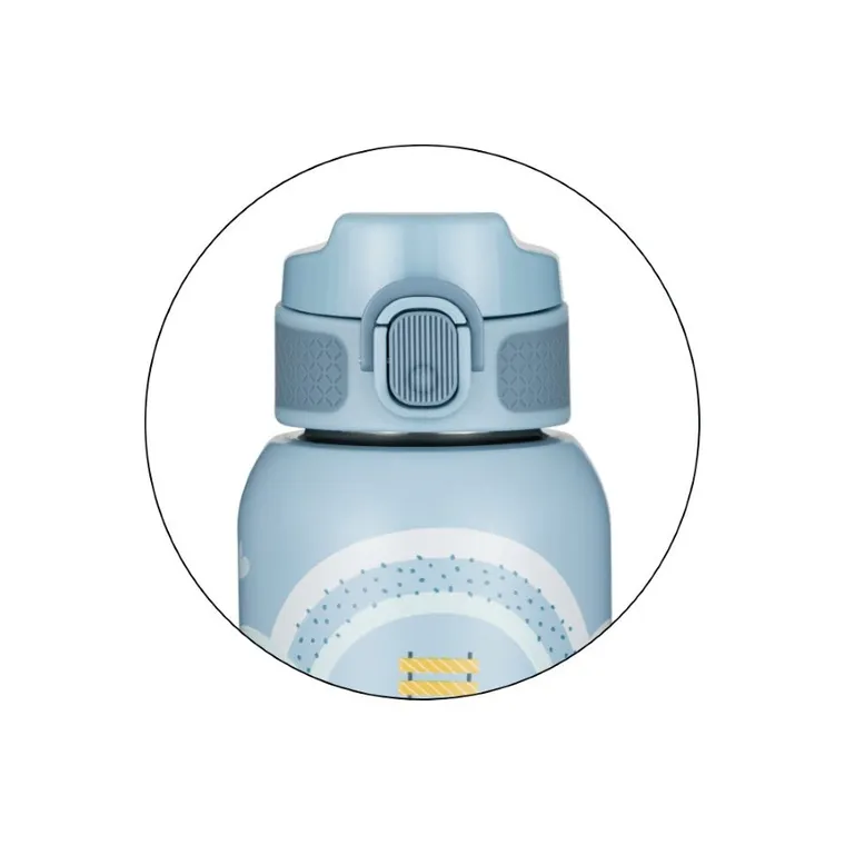 Petite&Mars, butelka termiczna ze stali nierdzewnej ze słomką, work zone, 350 ml