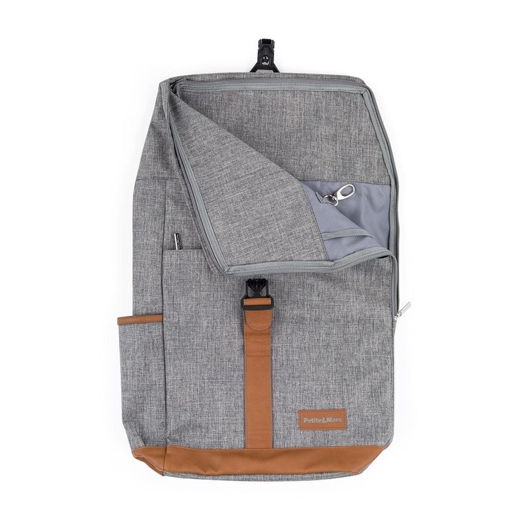Petite&Mars, Jackob, plecak do wózka, ultimate grey