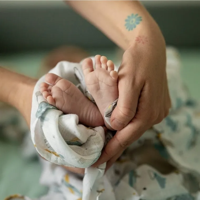 Petite&Mars, Misty, zestaw otulaczy z muślinu bambusowego, Whale Song, 120-120 cm, 2 szt.