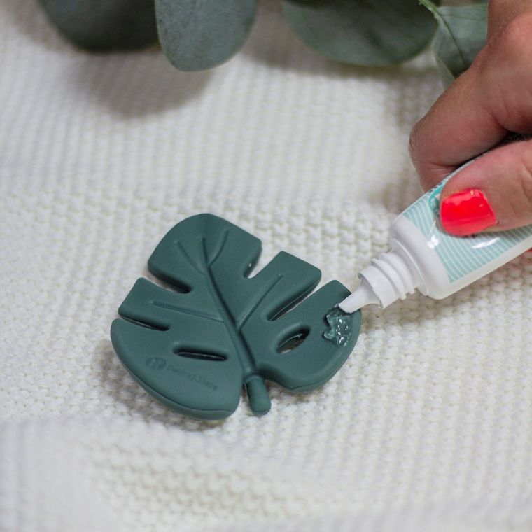 Petite&Mars, Take&Match, silikonowy gryzak, Misty Green, 6m+