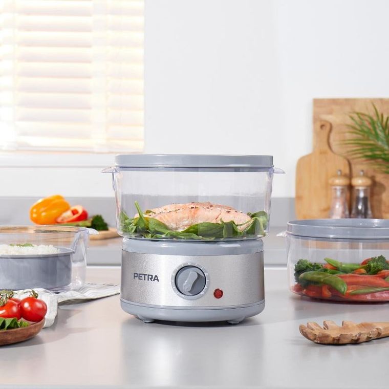 Petra, parowar z 3 poziomami, 500W, 7,5l