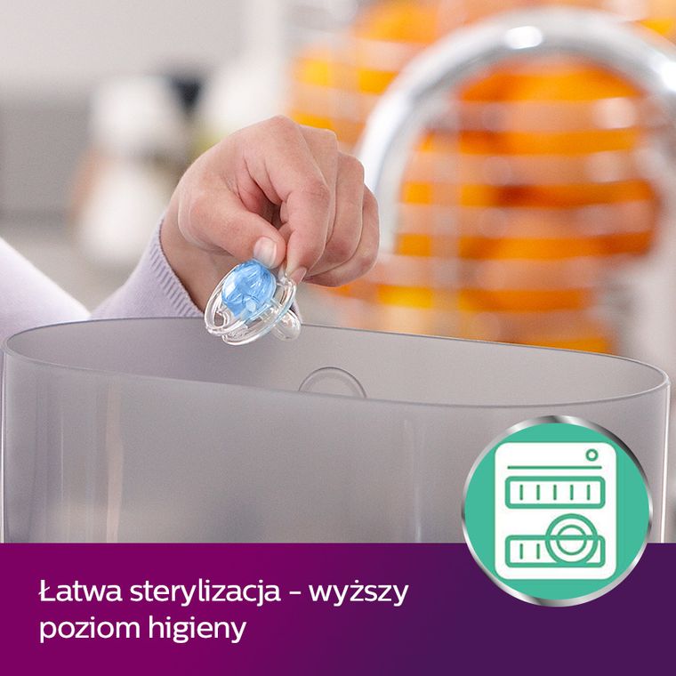 Philips Avent, Soothie, smoczek uspokajający, miś, różowy, 0-3m, 2 szt.