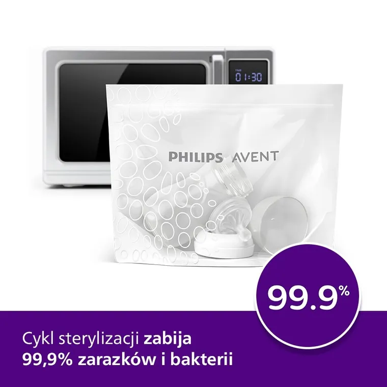 Philips Avent, torebki do sterylizacji w mikrofali, 5 szt.