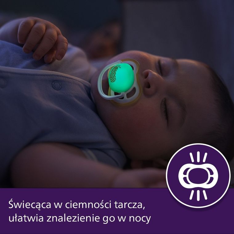 Philips Avent, Ultra Air, smoczek ortodontyczny, 0-6 m, 2 szt.