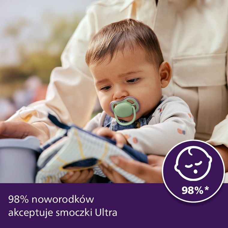 Philips Avent, Ultra Air, smoczek ortodontyczny, 6-18 m, 2 szt.