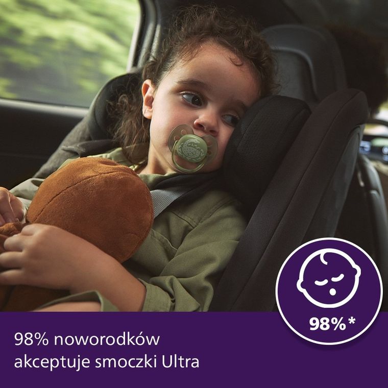 Philips Avent, Ultra Soft, smoczek ortodontyczny, 18 m+, 2 szt.