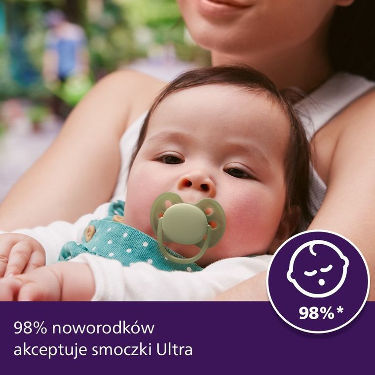 Philips Avent, Ultra Soft, smoczek ortodontyczny, 6-18 m, 2 szt.