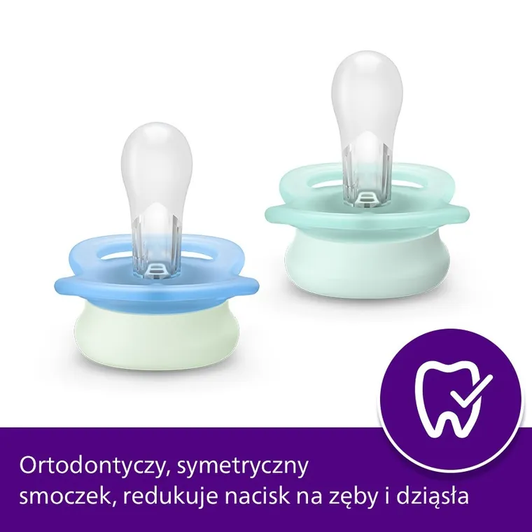 Philips Avent, Ultra Start, smoczek ortodontyczny, 0-2 m, 2 szt.
