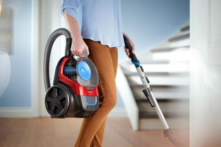 Philips, odkurzacz bezworkowy, czarny/czerwony, 650W, FC9330/09