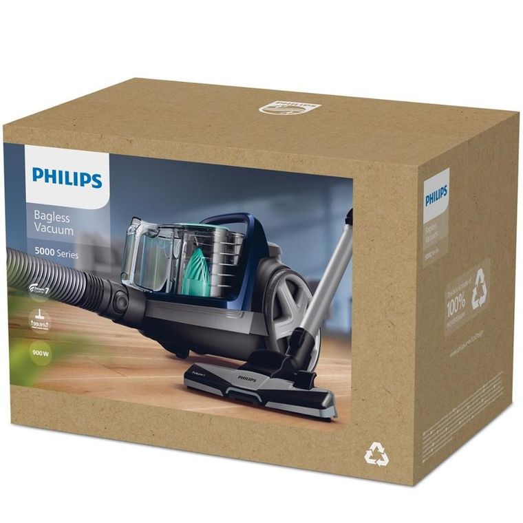 Philips, PowerPro Active, odkurzacz bezworkowy, czarny, 750 W, FC9556/09