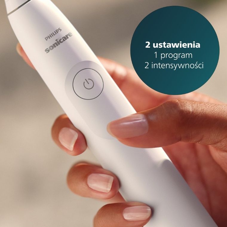 Philips, Sonicare 5300, szczoteczka soniczna, biała, HX7108/01