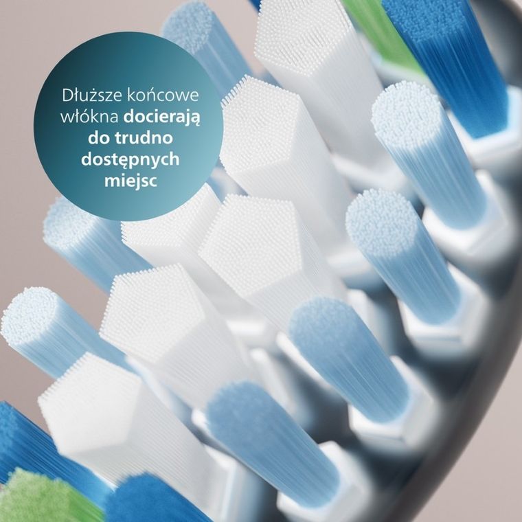 Philips, Sonicare, Premium Plaque Defence C3, końcówki do szczoteczki, czarne, 4 szt., HX9044/88