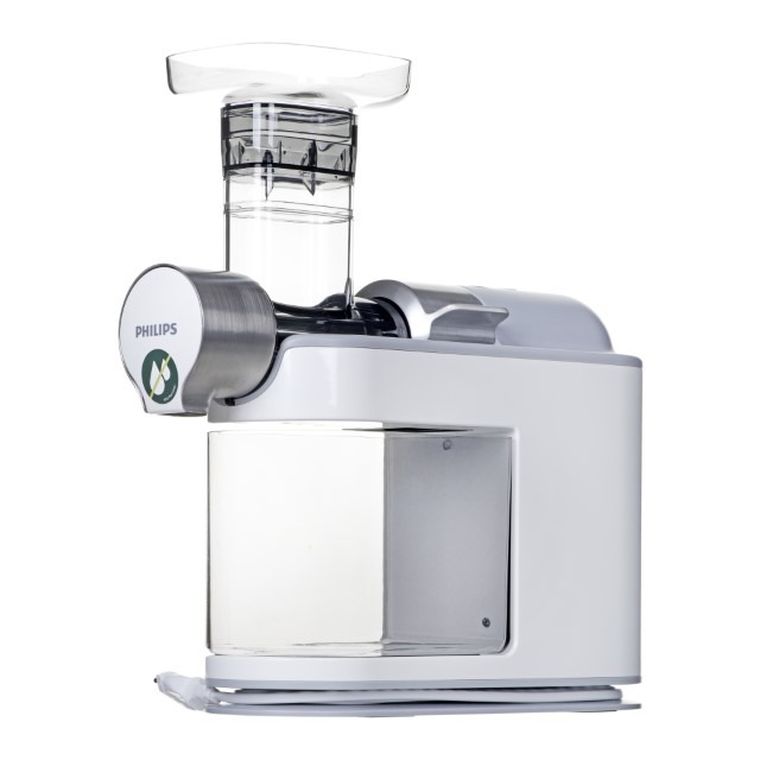 Philips, wyciskarka wolnoobrotowa HR1945/80, 200W, biały
