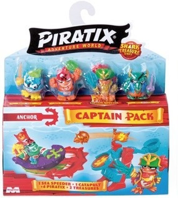 Piratix, Shark Treasure, Captain Pack, zestaw z figurką, 1 szt.